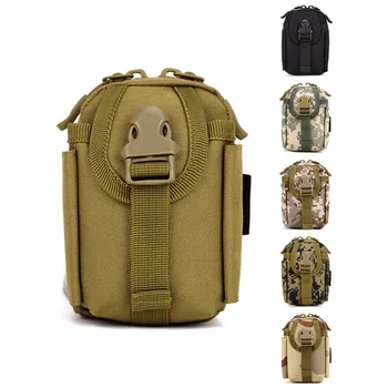 

Nylon mobile phone Tool bag accessory bag small bag waist bag black