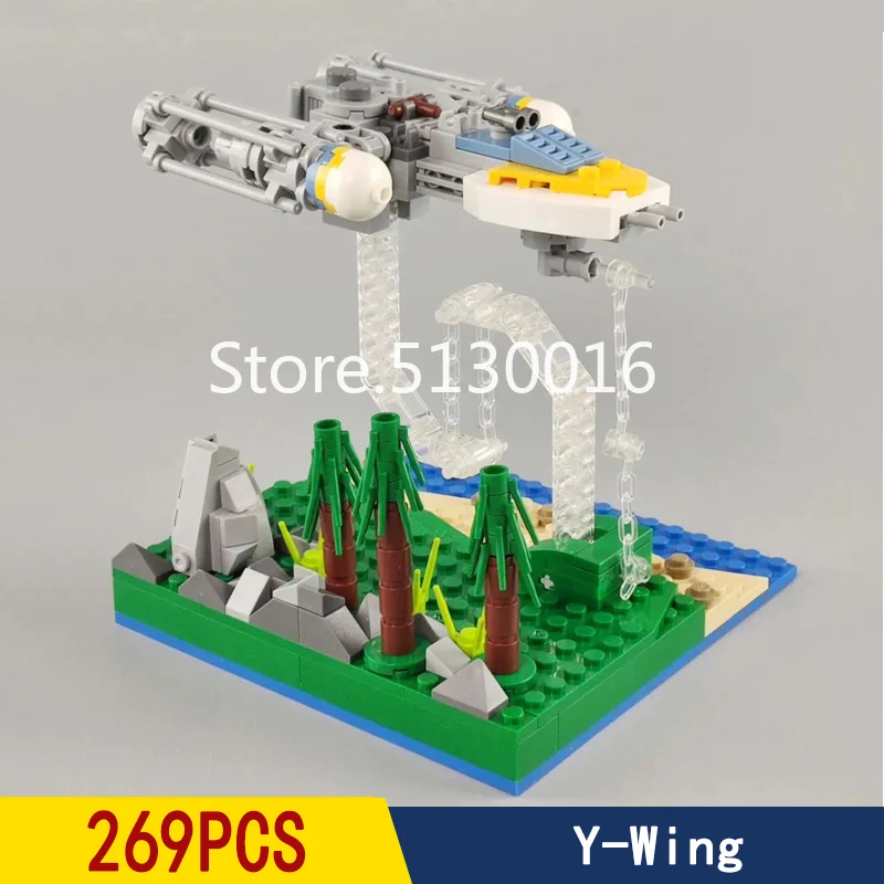 В наличии 269 шт. деталей серия &quotЗвездные войны Tensegrity остатки мини Y-Wing и DK7004