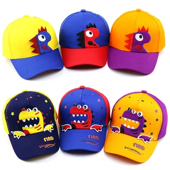 

Kids Baseball Cap Casual Adjustable Spring Summer Caps dinosaur Baby Boys Girl Hats Children Snapback Hip-Hop Sun Hat Bones