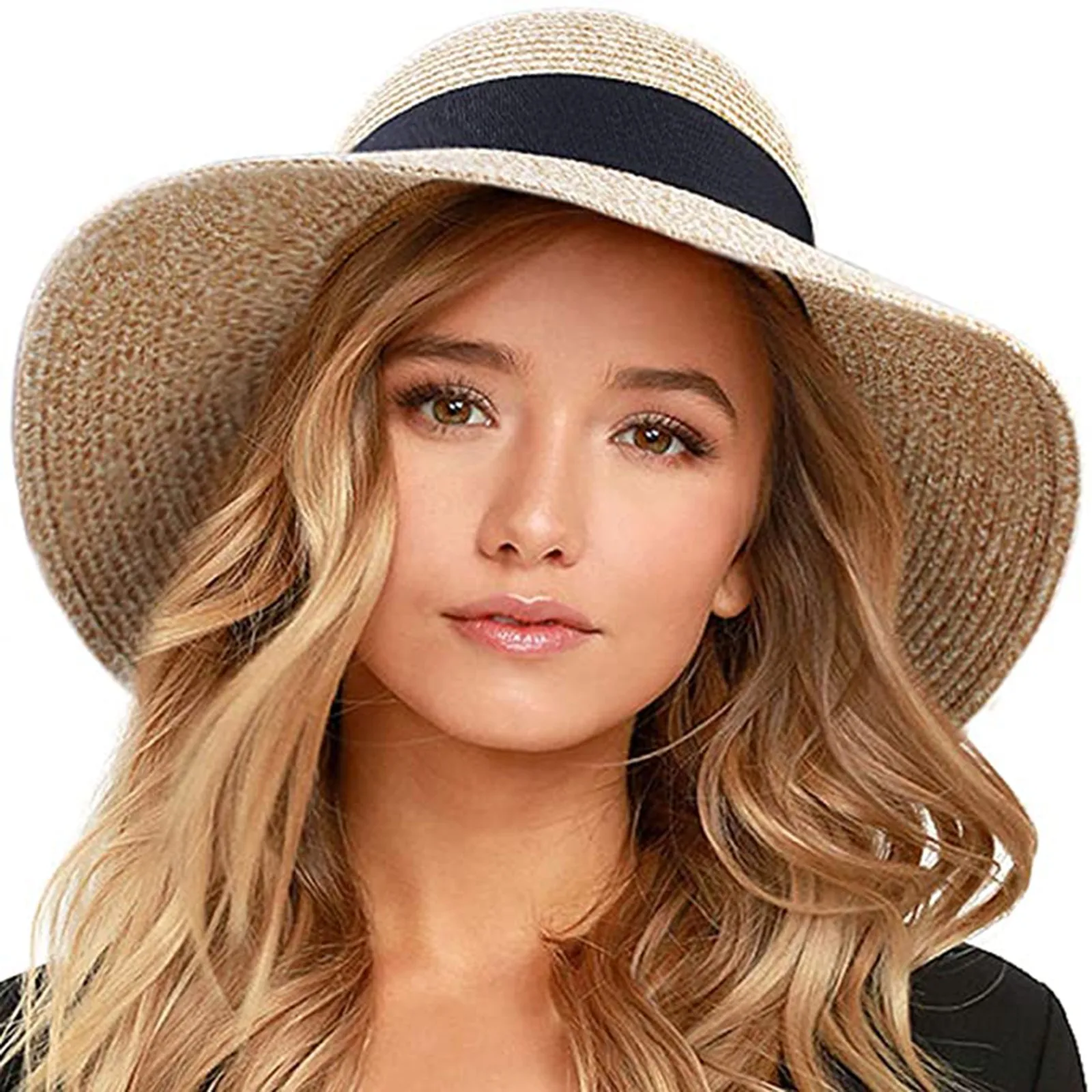 Fashion Sun Hats For Women Girls Wide Brim Bow-knot Straw Hat Summer Sunshade Dome Beach Cap Ribbon Chapeau Femme панама Gorras |
