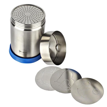 

Chocolate Shaker Cocoa Flour Dredger Mesh Sifter Cocoa Mesh Sprinkler 10.5cm