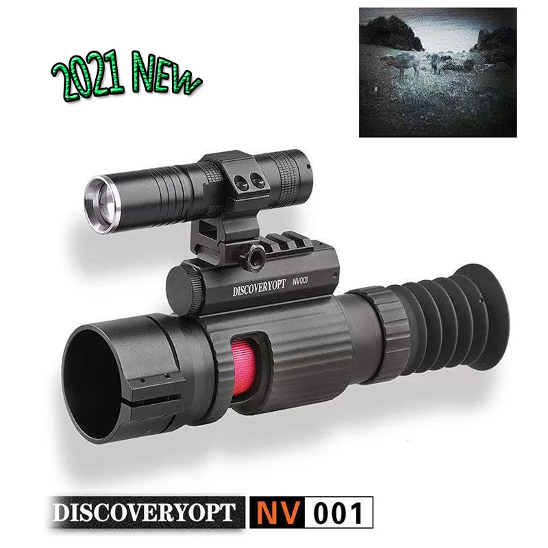 2021 New Discovery Night Vision Hunting Scope 1080p HD Digital infrared laser Optical Sight Shockproof Detachabl Applicable 400m | Спорт и