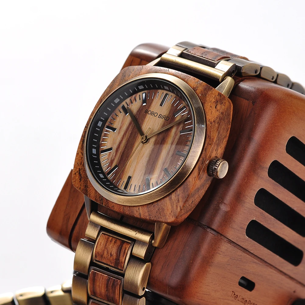 Relogio masculino BOBO BIRD часы мужские Топ люксовый бренд деревянные наручные часы в деревянной коробке erkek kol saati Рождественский подарок для Него