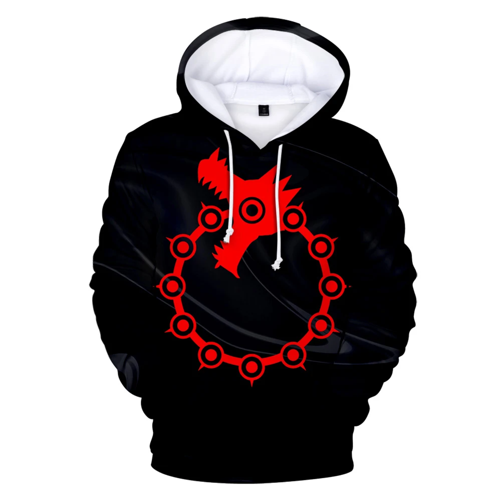 New The Seven Deadly Sins hoodies Sweatshirt Round Neck Fashion Trend Style Polyester unisex Material 3D | Мужская одежда