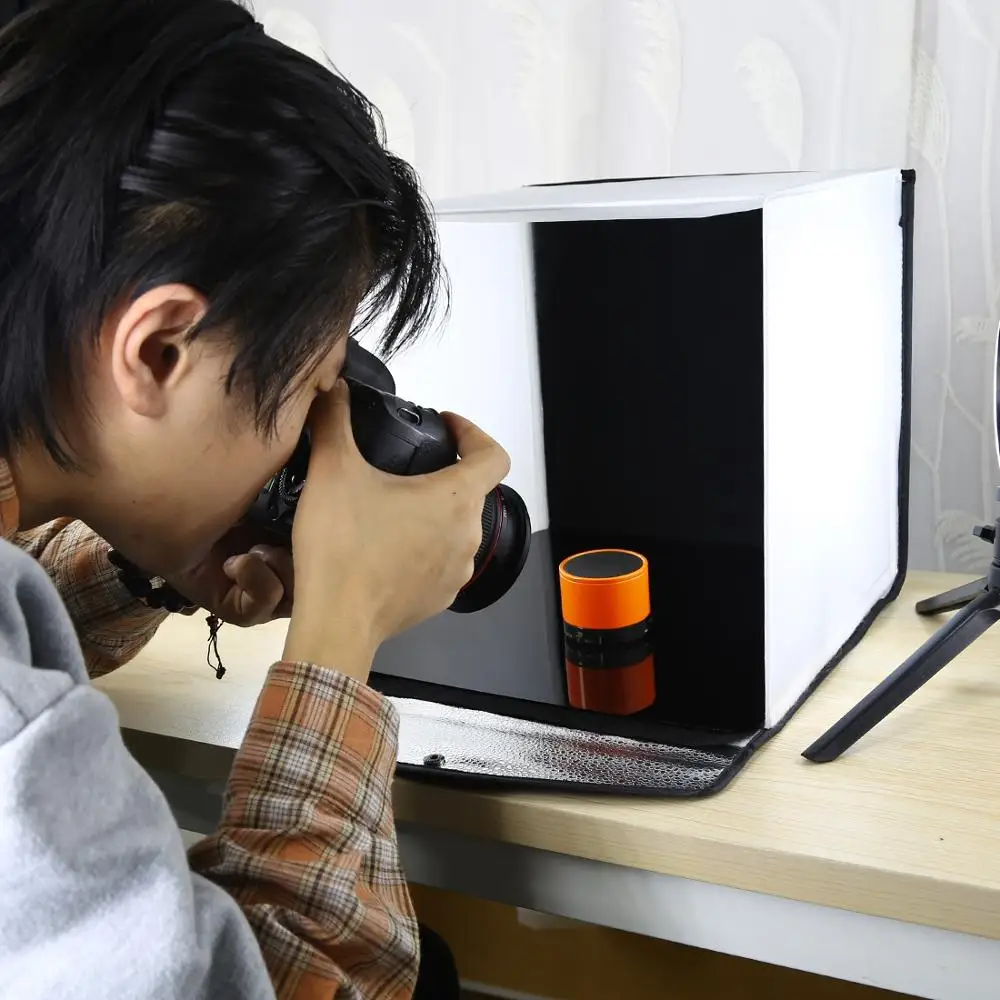 PULUZ 39cm Reflective Black and White Acrylic Display Boards/ Background for Tabletop Product Photography Shooting