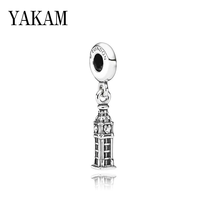 Кулон Биг Бена подходит к оригинальному пану браслету Лондона Elizabeth Clock Tower Beads для