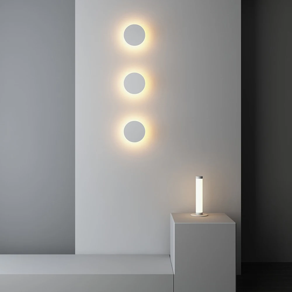 

Creative Wall Lamp LED Bedside Lights Bedroom Living Room Dining Aisle Nordic Minimalist Round Square Sconce Lamps