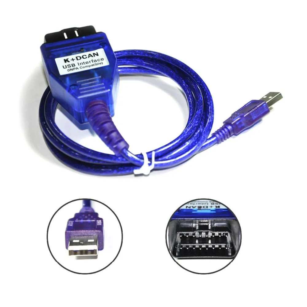 K+can Kdcan Rrepair Diagnostic Cable With Switch For Bmw E Series E60