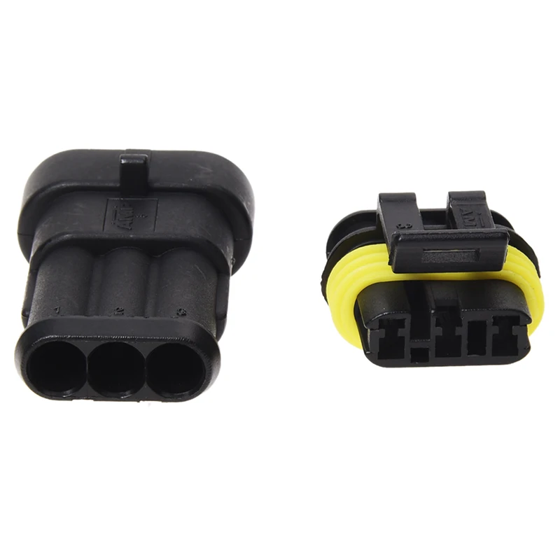 10 Kit 3 Pin Way Waterproof Electrical Wire Connector Plug 10 Kit 3 Pin Way Waterproof Electrical Wire Connector Plug