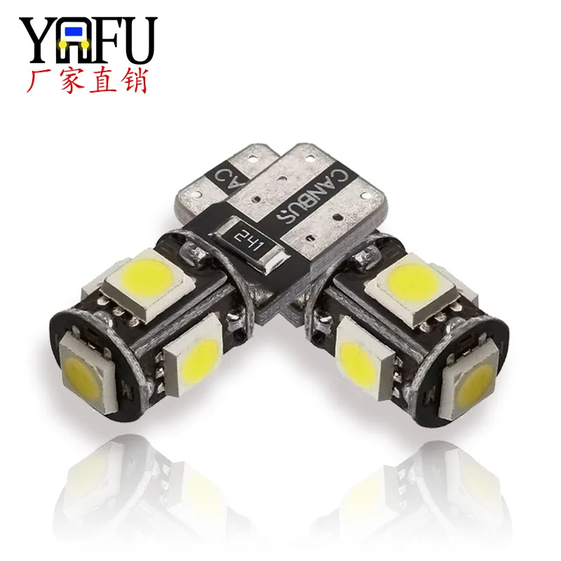 T10 5050 5Smd Led Larghezza Lampada Automobile Led Luce Canbus Decodifica Lampada Da Lettura 12V Lampada Targa Accessori Auto