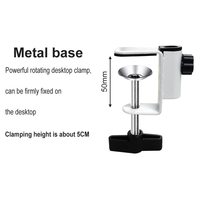 Universal Bracket Clamp Accessorie DIY Fixed Clip Fittings Screw Light Mounting Camera Holder for Microphone Desk Lamp Broadcast Bracket Clamp G 1