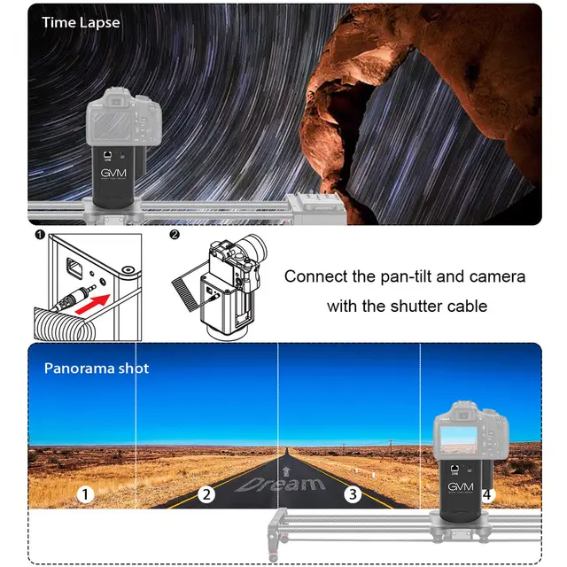 Testa Motorizzata 2 Assi Per Fotocamera | Controllo APP, Time-Lapse E Panoramica 360° - Foto 2