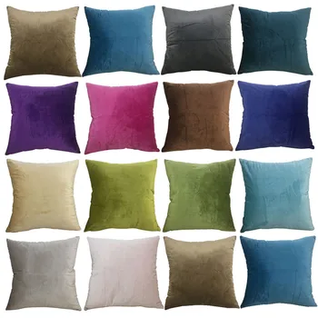 

Velvet Soft Decorative Square Pillow Covers Cushion Case For Sofa Bedroom 60x60cm Pillowcase Sofa Decorative Cushions