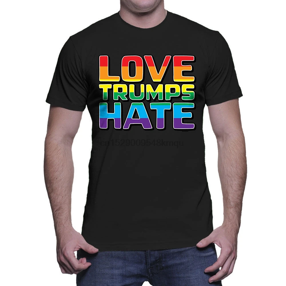 Love Trumps Hate - Politics USA President Right Movement Mens T-Shirt summer o neck tee free shipping cheap tee2019 hot tees |