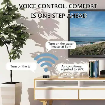 

100m Wifi 2.4GHz Smart IR Remote Controller Compatible Google Alexa Fan With Smart Air TV Home Home Multiple Conditioner Di P2L1