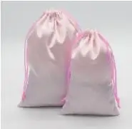 50 шт. атласная сумка плавно Шелковый мешок для волос ткань для обуви продукт упаковка ювелирных изделий подарка яркий пыленепроницаемый шнурок мешочек для украшений - Цвет: SKBSD200 50p
