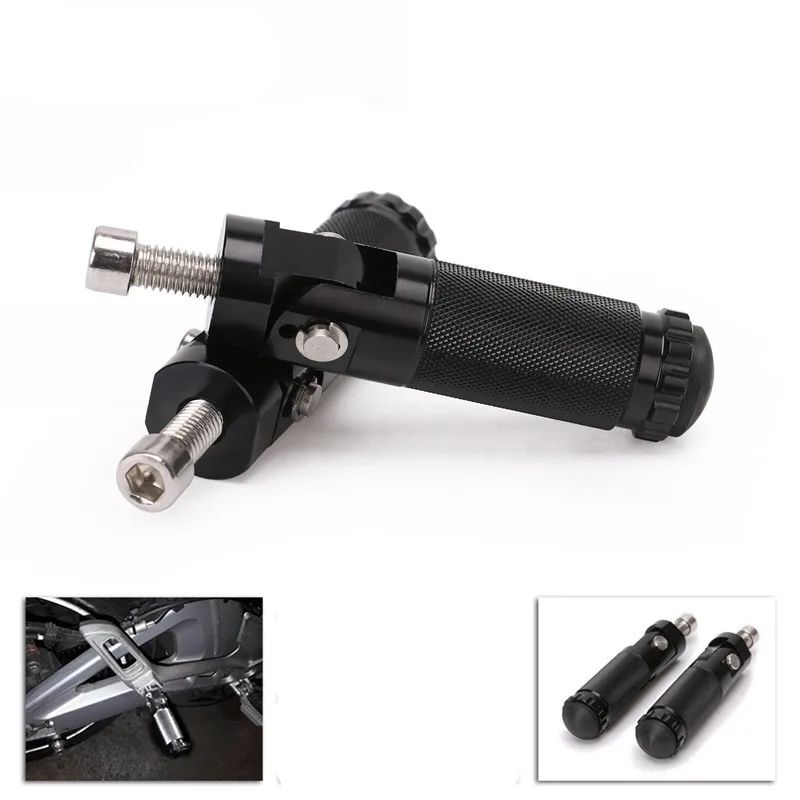 

Universal Motorcycle Footpegs Rider Foot Rest Pegs Set Rearset Pedal Alloy Mountain Bike Bicycle Cycling Black
