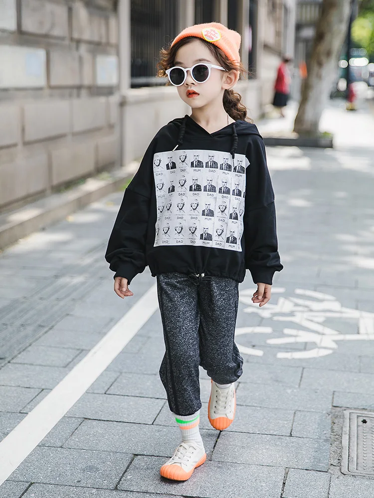 

2019 Teen Girls Clothing Back To School Outfit Girls Fall Outfits Little Girl Clothes Sport Suit Hooded Sweatshirt + Pant 10 12