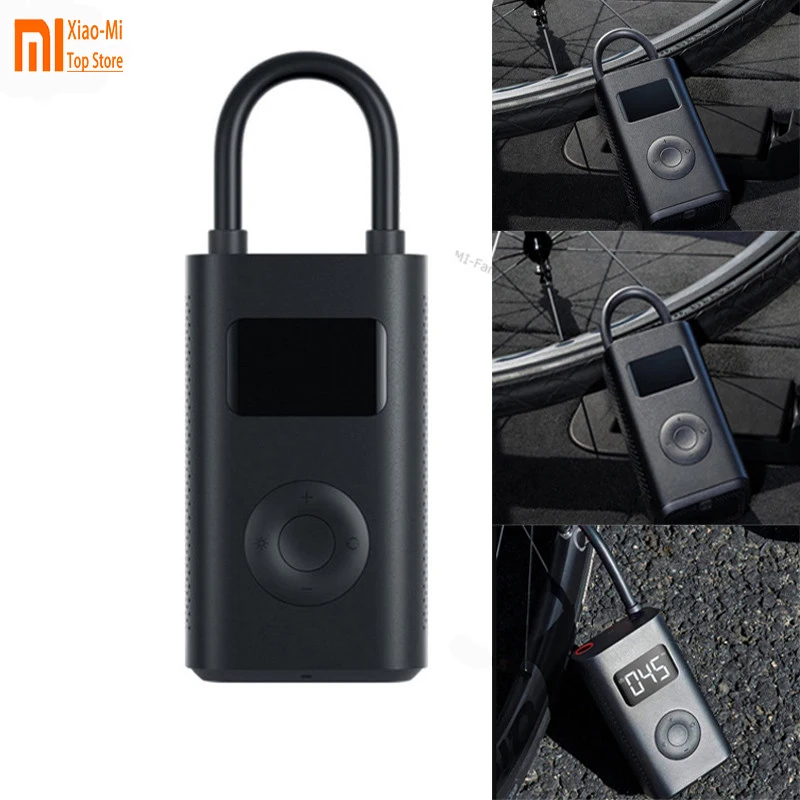 

Original Xiaomi Mijia Portable Smart Digital Tire Pressure Detection Electric Inflator Pump Inflate for Car Bike Motorcycle Ball
