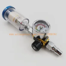 Пистолет-распылитель регулятор воздуха Манометр и встроенный фильтр для воды фильтр инструмент распылитель пистолет регулятор и мини краскопульт воздушный фильтр