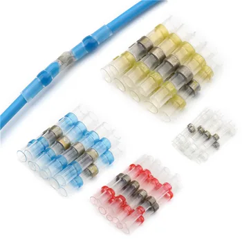 

10/20pcs Wire Connectors Waterproof Heat Shrink Butt Connectors Soldering Terminals Wire Cable Connector 6 Sizes