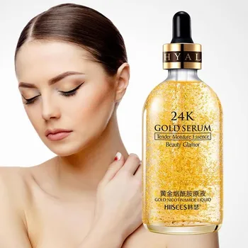 

24k Gold Nicotinamide Hyaluronic Acid Face Serum Replenishment Moisturize Shrink Pore Brighten Skin Care Lift Firming Essence