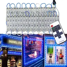 40 шт. Зеленый 5050 Светодиодный светильник Модуль 120 светодиодный модуль магазин передних окон вывеска полоса светильник 20 футов витрина рекламная вывеска лампа