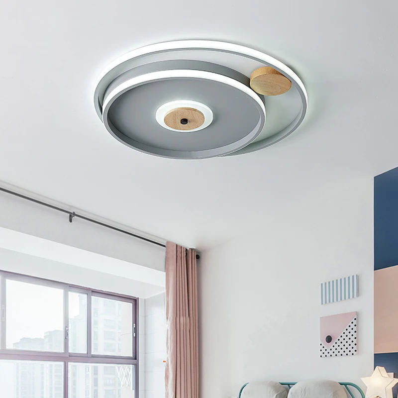 

Modern LED Ceiling Solid wood Light Lamp Living Room Lighting Fixture Bedroom Kitchen Surface Mount Ceiling Lights