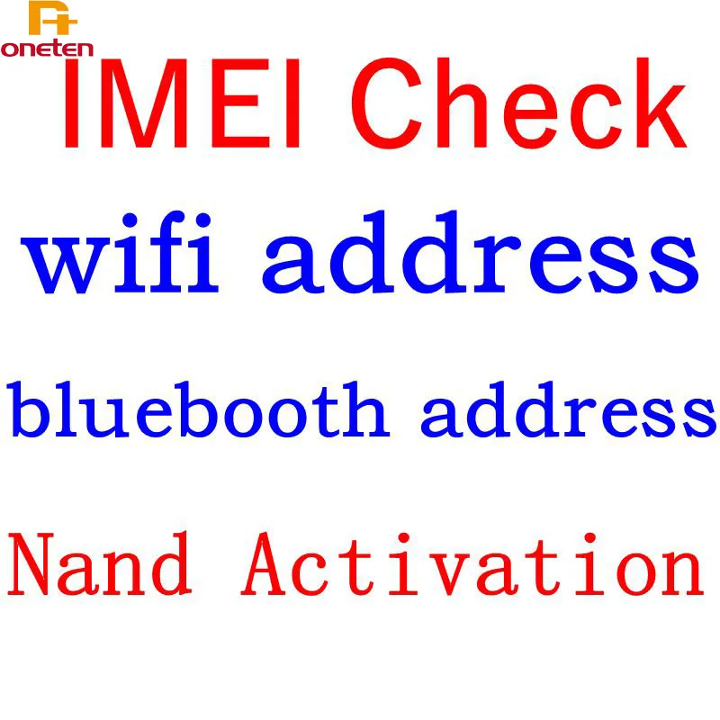 IMEI SN серийный номер проверьте wifi адрес Bluebooth адрес для iphone6 6P 6S 6SP 7G 7P 8G 8P X XSMAX Nand wifi Bluebooth адрес