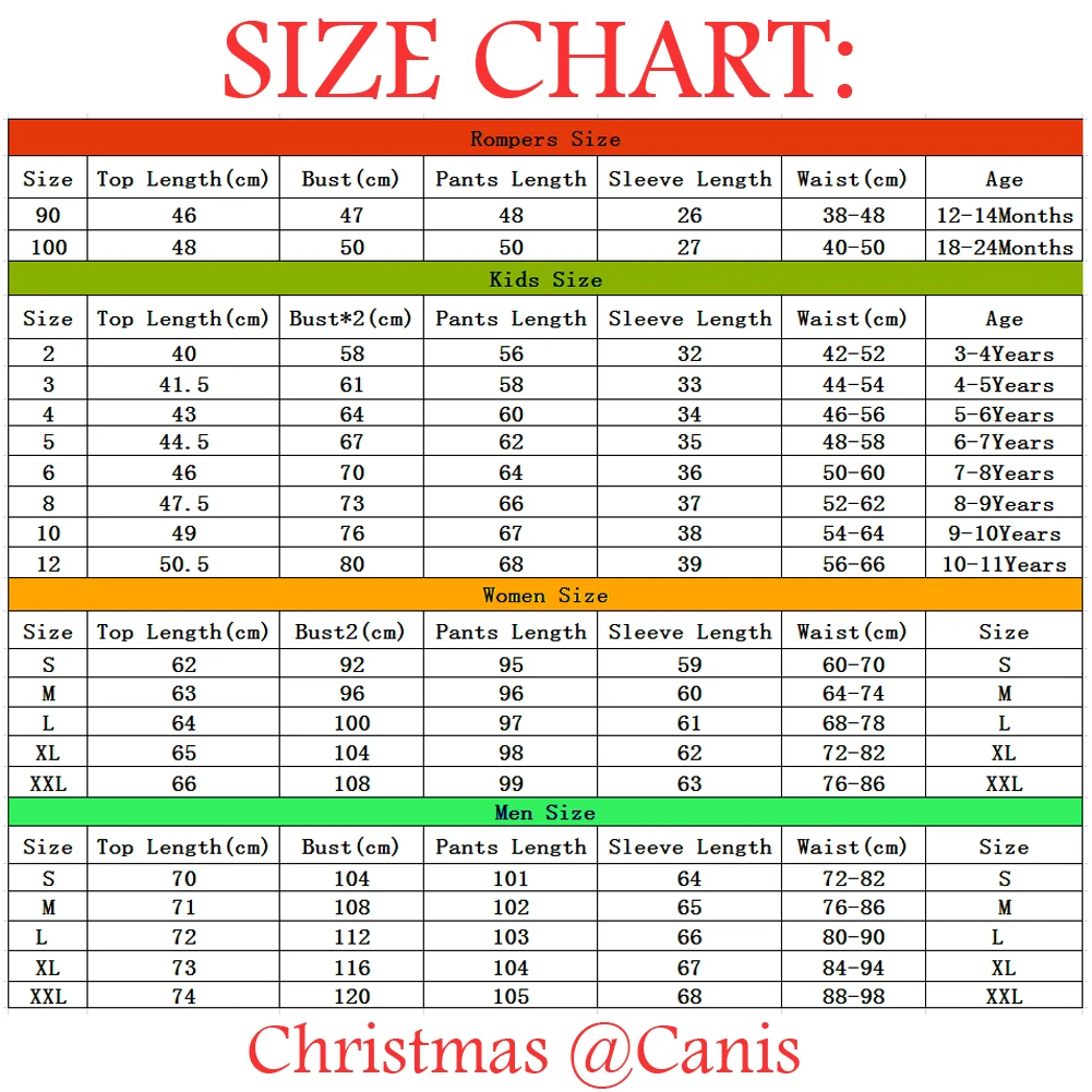 UK Christmas Family Matching Pyjamas PJs Set Xmas Santa Long Sleeve Cotton Kids Sleepwear Nightwear