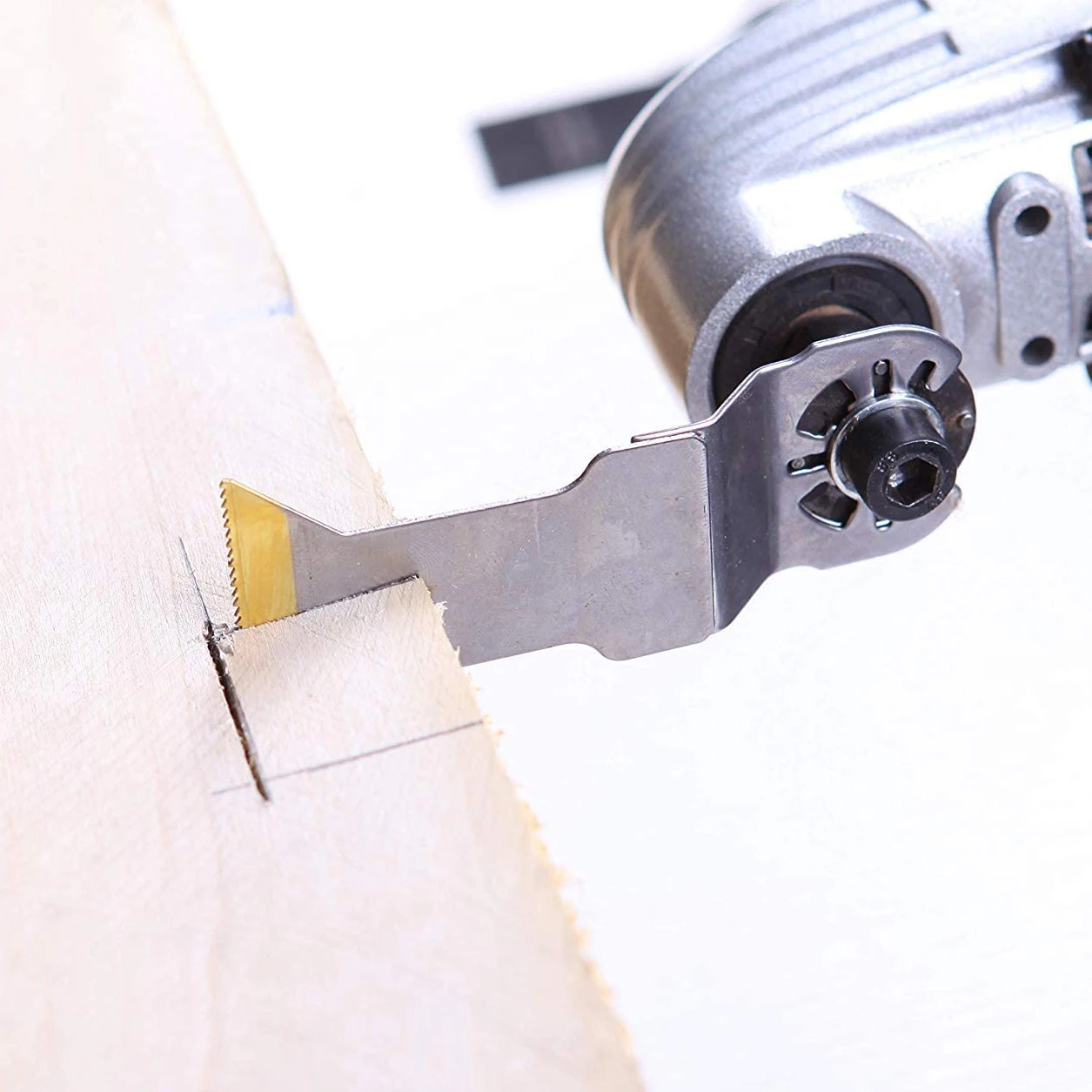 EZARC Titanium Oscillating Multitool Blades Power Cut Saw Blades for Wood, Metal and Hard Material, 3-Pack