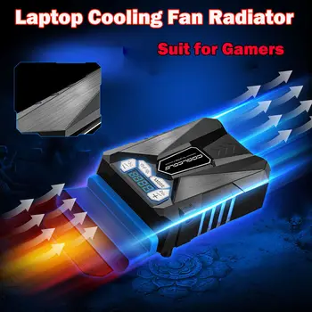 

Portable LED Adjustable USB Laptop Cooling Pad External Cooler Fan Radiator Mute Air Extracting Cooling Fan for Laptop PC