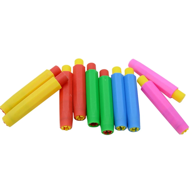 

5pcs Health Non-toxic Chalk Holder Chalk Clip Colourful Chalk Holders Clean Teaching Hold for Teacher Children Kawaii Stationery