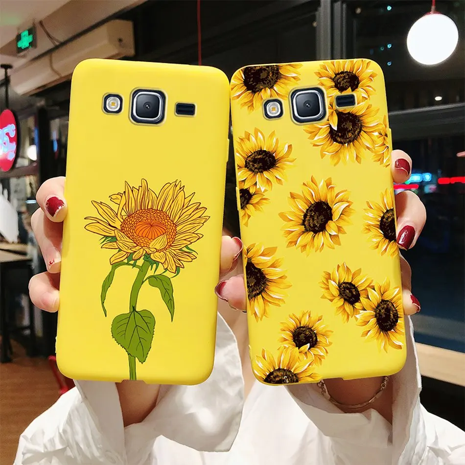 Sunflower Candy Love Heart Silicone Phone Case Cover