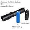 2022 New 365nM UV Flashlight 395nm Ultraviolet Light Rechargeable LED Flashlight For Anti-fake Money Detect With Battery Changer ► Photo 3/6