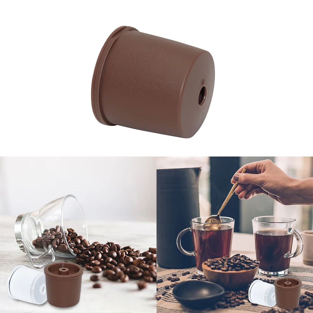

1/3/4pcs Reusable Coffee Filter Eco-Friendly Refillable Coffee Capsule Kitchen Dining Bar Reusable Filters Basket Compatible