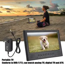 LEADSTAR 9-дюймовый DVB-T/T2 спереди колонки цифровой ТВ с разъемом для наушников 110-220 В, штепсельная вилка стандарта США Цвет Дисплей цифровой ТВ