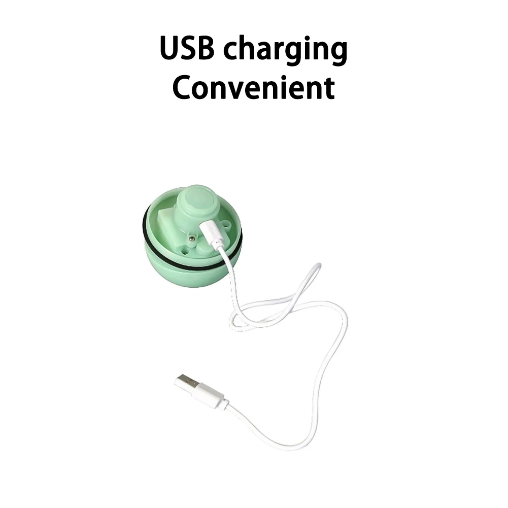 Умная интерактивная игрушка для кошек USB Перезаряжаемый светодиодный светильник 360 градусов самовращающийся шар для домашних животных, игрушки для игр активированный движение мяч для домашних животных
