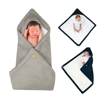 

Baby Sleeping Bag Knitted Bedding Beige Sleepsack Warm Sleeping Bags Winter Newborns Footmuff Wrap Kids Swaddle For Newborn Baby