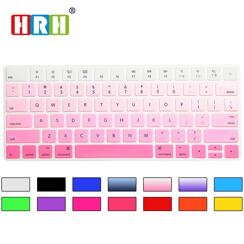 

New Arrival Rainbow Gradient Magic Keyboard Cover Silicone Skin Protective Film F Apple Magic Keyboard MLA22B/A US Keyboard