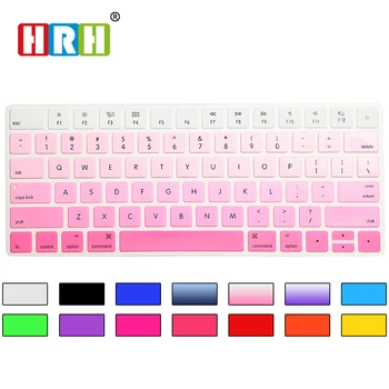 

HRH Gradient Rainbow Keyboard Cover Silicone Skin Keypad Cover Protective Film For Apple Magic Keyboard MLA22B/A US Version