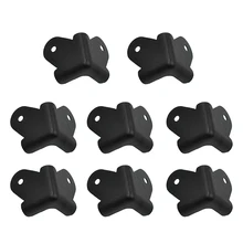 8 шт./компл. аксессуары для дома анти-столкновения усилитель Жесткие защитные панели Динамик углы Обёрточная бумага гитары этап черный износостойкие шкаф