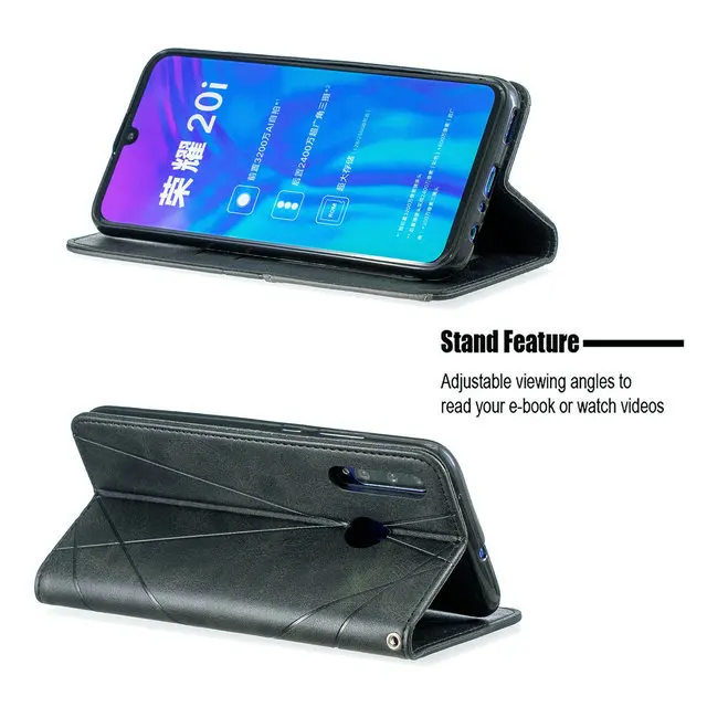 Роскошный кожаный чехол для huawei P Smart Z, huawei P Smart, 360 Защитный флип-чехол для Funda huawei P Smart Plus