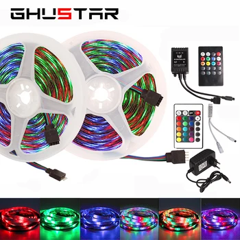 

2835 12V Led Strip Music Sync Controller Tape Ribbon RGB Flexible Neon Strip Diode Luminaire Lamp Night Light for Cabinet Bar