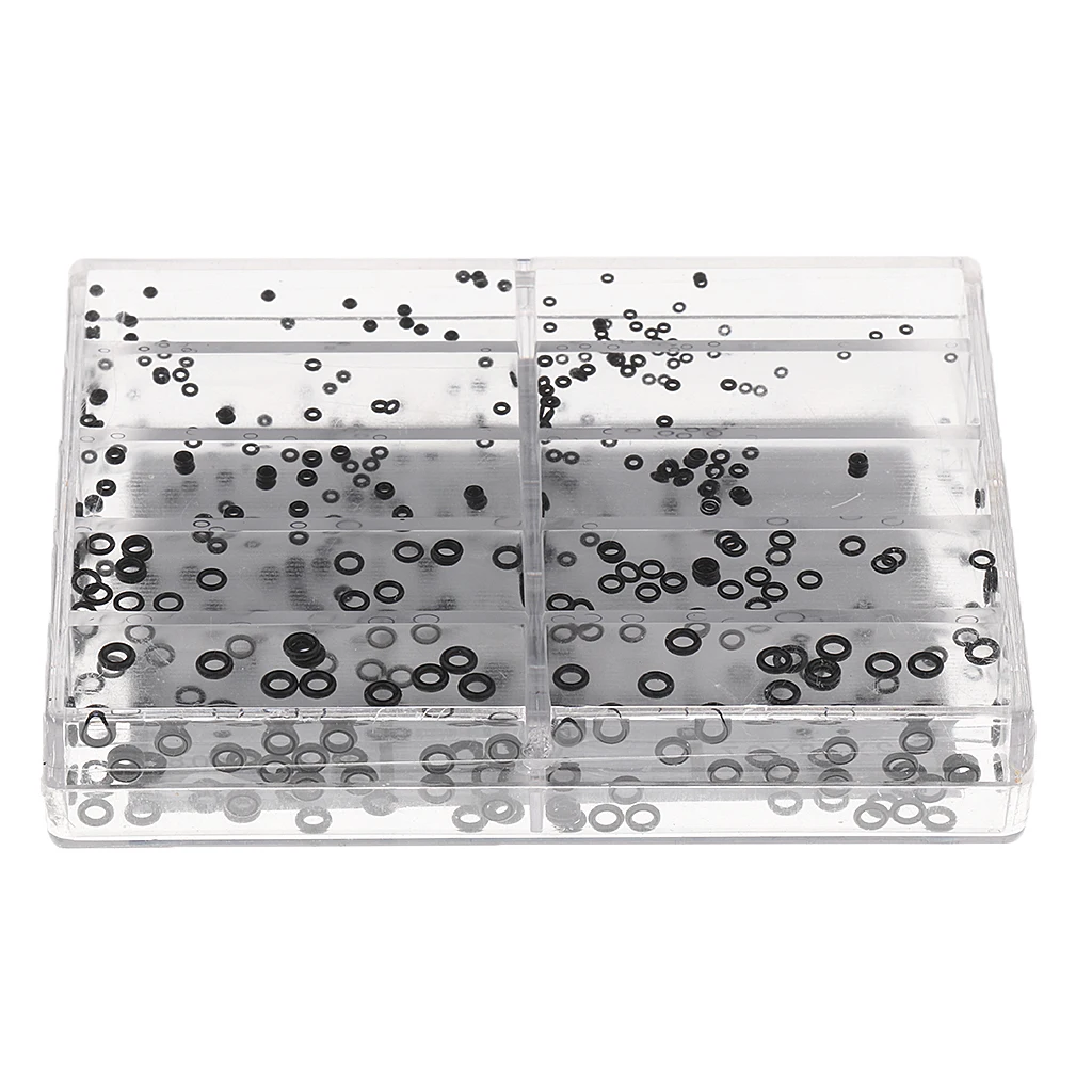 

500Pcs/Box Watch Crowns Rubber Seal Washer O-Ring Watchmaker Repair Tools 1.4-2.8mm