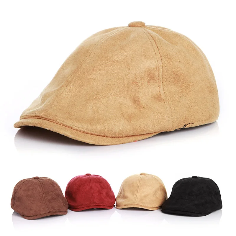 

Hua nav Spring And Autumn Bay Hat Classic Imitation Suede Children Beret Baby Cricket-cap Hat