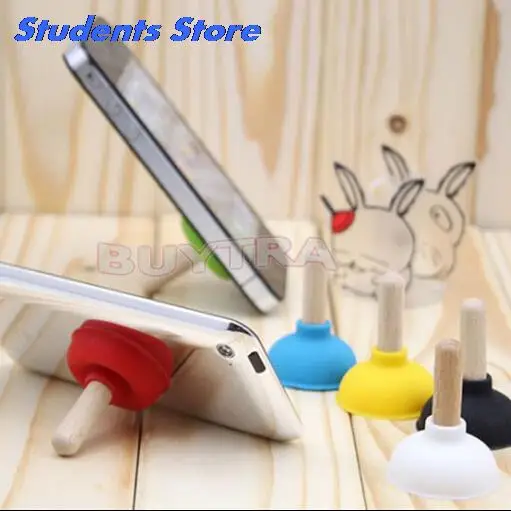 6pcs/1PC Mini Plunger Holders Sucker Stand For Cell Phone PSP Toilet Shape Holder(Random Color Sent) | Мобильные телефоны и