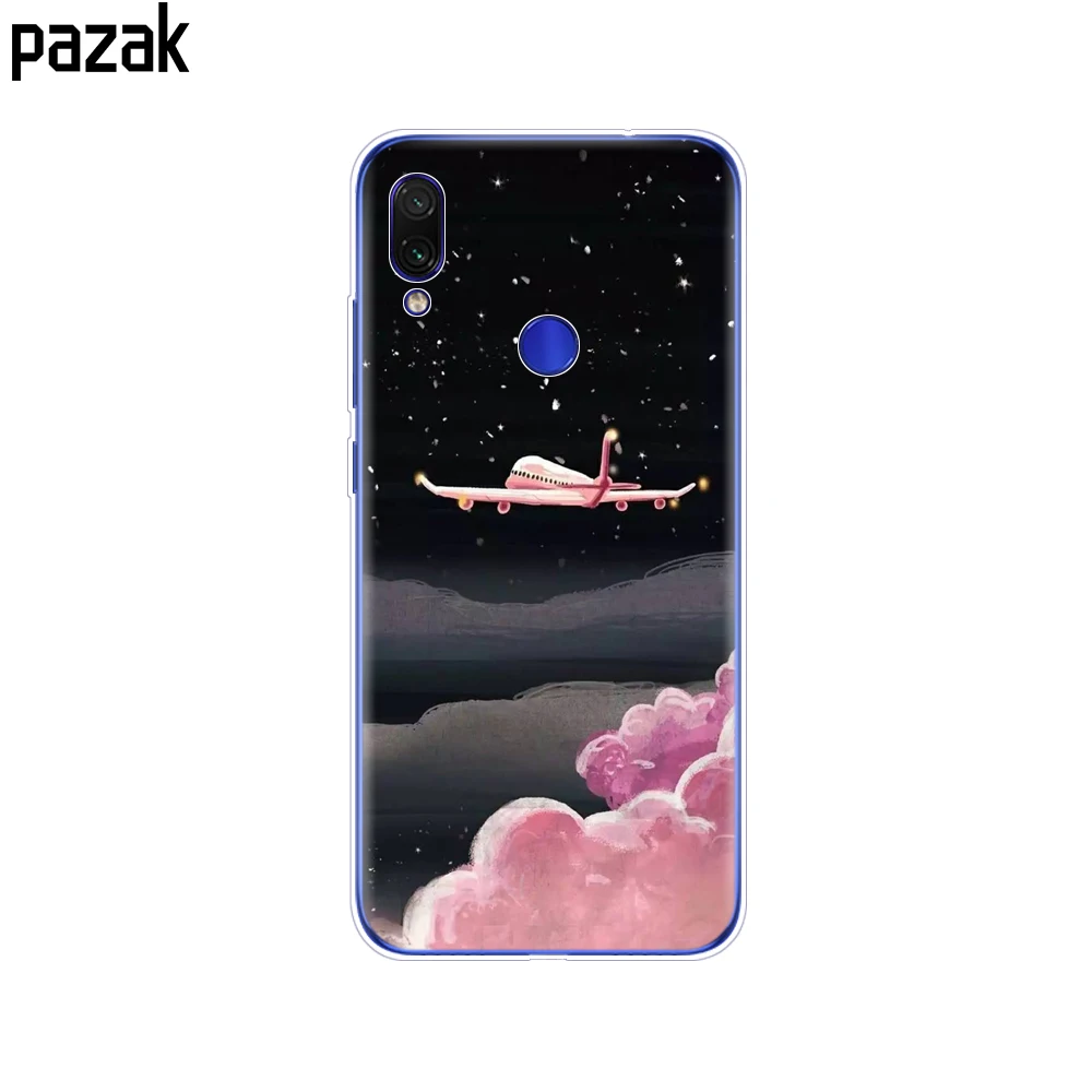 ZhuoFan Coque pour Xiaomi Redmi Note 7 avec Cordon de Collier Antichoc Etui en Rose Silicone Motif avec Collier Réglable Housse Téléphone Lanyard TPU Case pour Redmi Note 7 6,3 Dinosaure