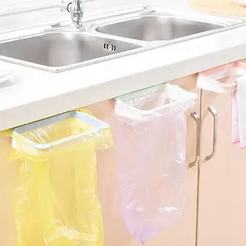 

Hanging Garbage Bag Holder Kitchen Cupboard Stand Trash Storage Rack Plastic Kitchen Hanging Trash Rack For Garbage Bags