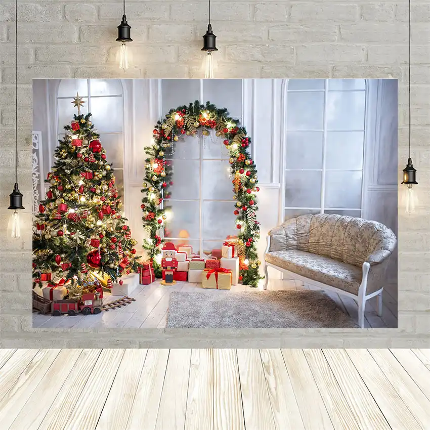 Avezano Photography Background Christmas Tree Christmas White Wood Wall Stars Gift Snow Winter Wallpaper Photo Studio Decoration Background Aliexpress